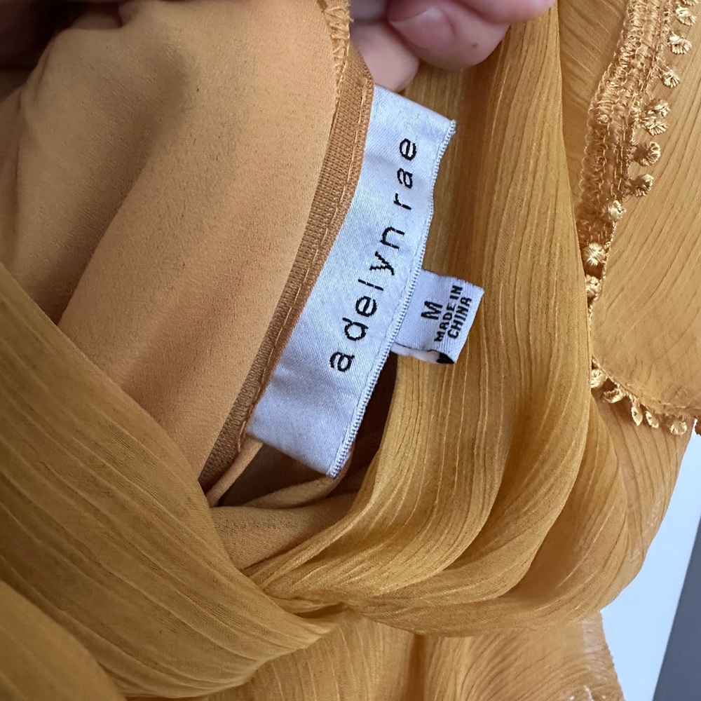 Adelyn Rae Mustard Dress - Picture 5 of 5